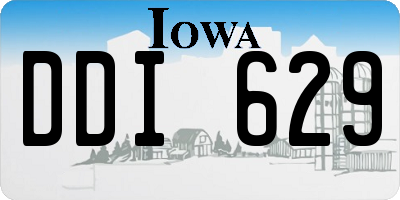 IA license plate DDI629