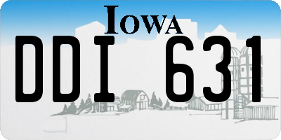 IA license plate DDI631