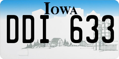 IA license plate DDI633