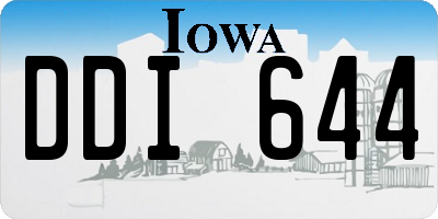 IA license plate DDI644