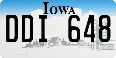 IA license plate DDI648