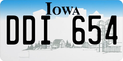 IA license plate DDI654