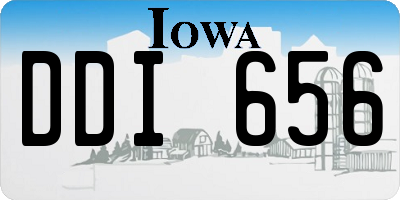 IA license plate DDI656