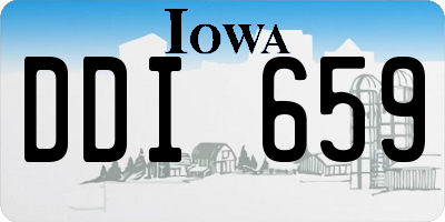 IA license plate DDI659