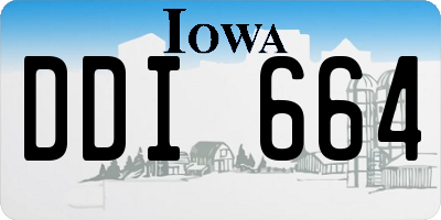IA license plate DDI664