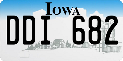 IA license plate DDI682