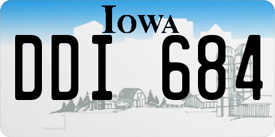 IA license plate DDI684