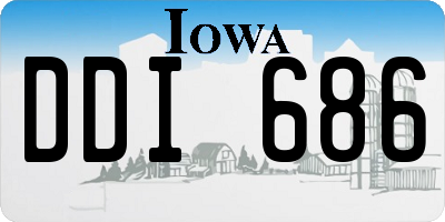 IA license plate DDI686