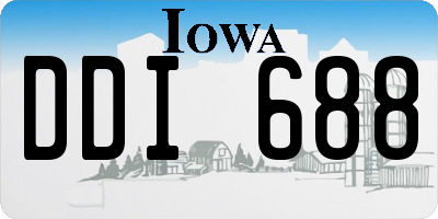 IA license plate DDI688