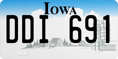 IA license plate DDI691