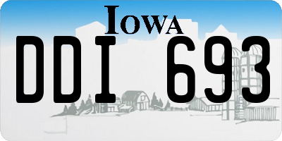 IA license plate DDI693