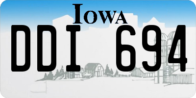IA license plate DDI694