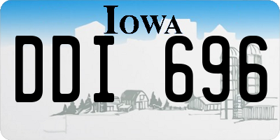 IA license plate DDI696