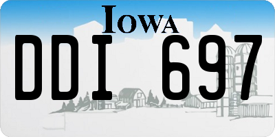 IA license plate DDI697