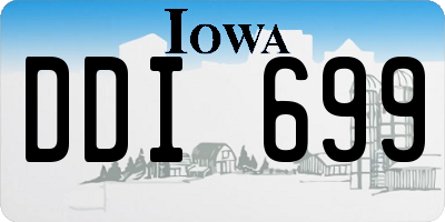 IA license plate DDI699