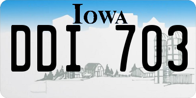 IA license plate DDI703