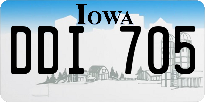 IA license plate DDI705