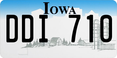 IA license plate DDI710