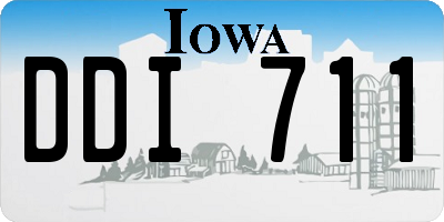 IA license plate DDI711
