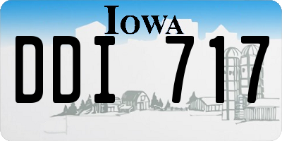 IA license plate DDI717