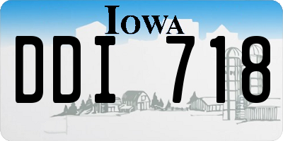 IA license plate DDI718