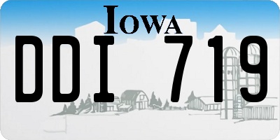 IA license plate DDI719