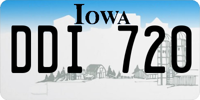 IA license plate DDI720