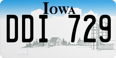 IA license plate DDI729
