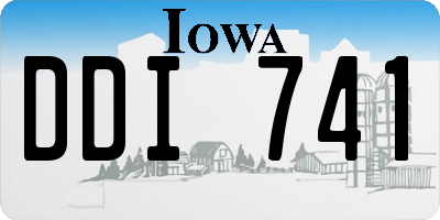 IA license plate DDI741