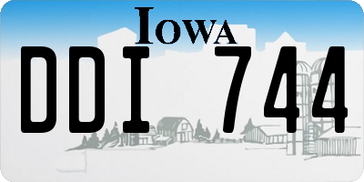IA license plate DDI744