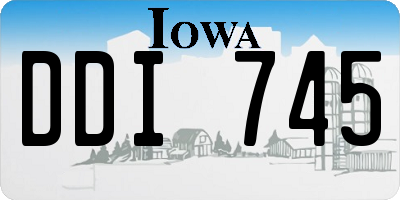 IA license plate DDI745