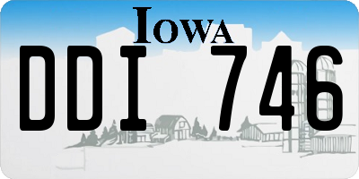 IA license plate DDI746