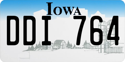 IA license plate DDI764