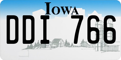 IA license plate DDI766