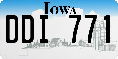 IA license plate DDI771