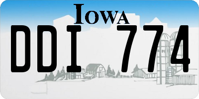 IA license plate DDI774