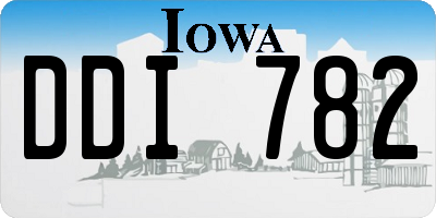 IA license plate DDI782