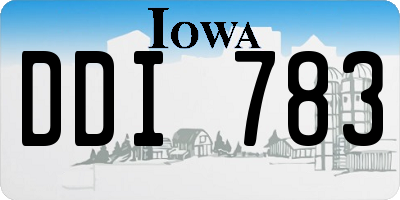 IA license plate DDI783