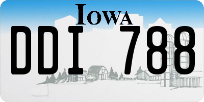 IA license plate DDI788