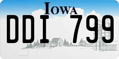 IA license plate DDI799