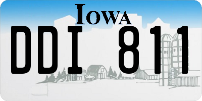 IA license plate DDI811