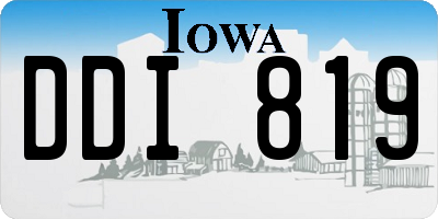 IA license plate DDI819
