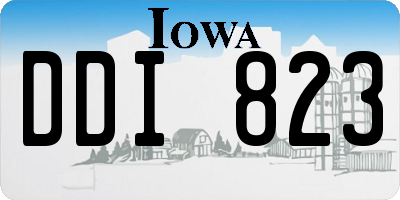IA license plate DDI823