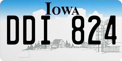 IA license plate DDI824