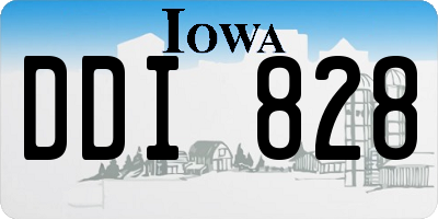 IA license plate DDI828