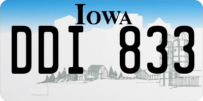 IA license plate DDI833