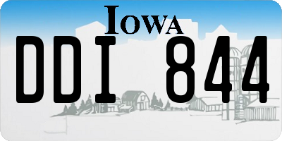 IA license plate DDI844