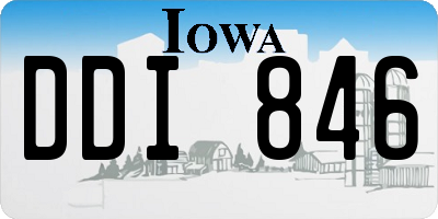 IA license plate DDI846