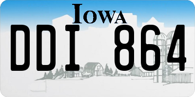 IA license plate DDI864