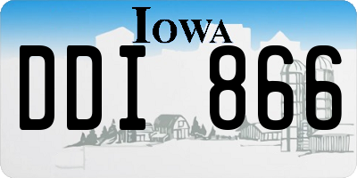 IA license plate DDI866